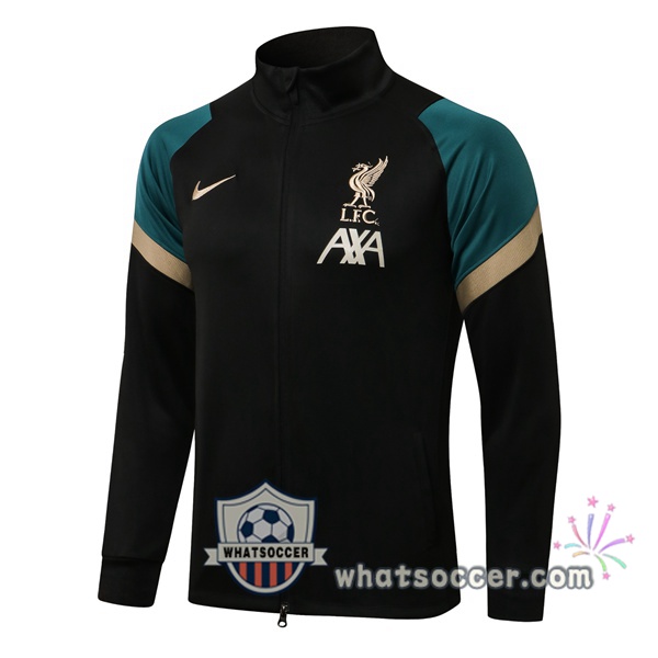 FC Liverpool Black Soccer Jacket 2021-2022