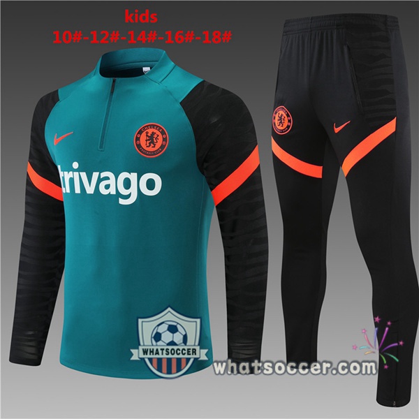 FC Chelsea Kids Green Tracksuit 2021-2022