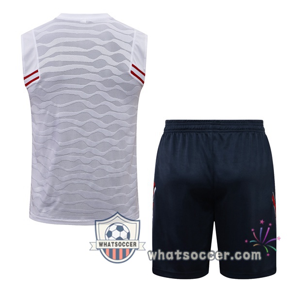 Paris PSG Jordan + Shorts White Soccer Vest 2021-2022
