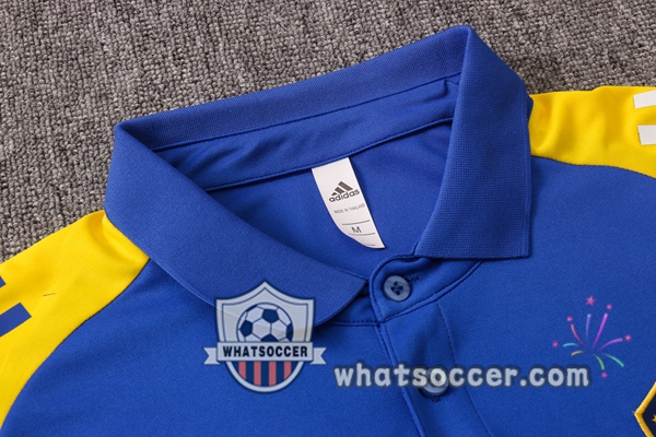 Training Polo Boca Juniors + Pants Blue Yellow 2020-2021