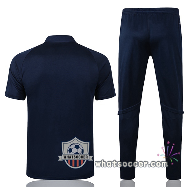Training Polo Boca Juniors + Pants Blue Royal 2020-2021