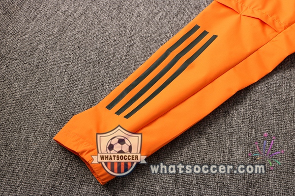 Manchester United Orange Windbreaker Hoodie 2020-2021
