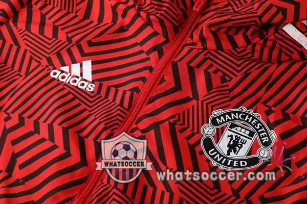Manchester United Red Windbreaker Hoodie 2020-2021