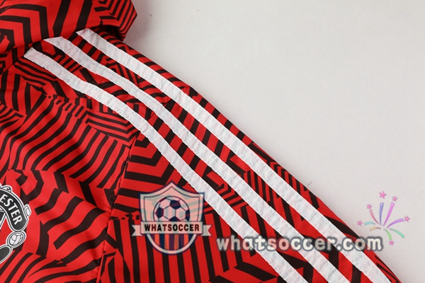Manchester United Red Windbreaker Hoodie 2020-2021