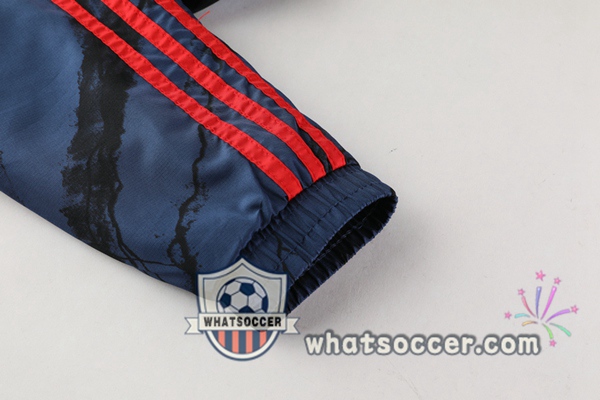 Arsenal Blue Royal Windbreaker Hoodie 2020-2021