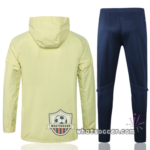 Arsenal Yellow Windbreaker Hoodie 2020-2021