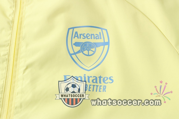 Arsenal Yellow Windbreaker Hoodie 2020-2021