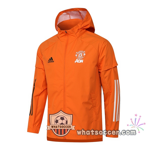 Manchester United Orange Windbreaker 2020-2021