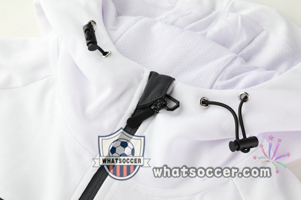 Marseille OM White Black Hooded Jacket 2020-2021