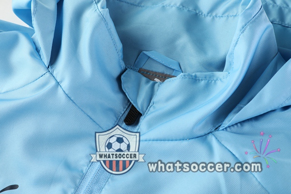 Manchester City Blue Windbreaker Hoodie 2020-2021