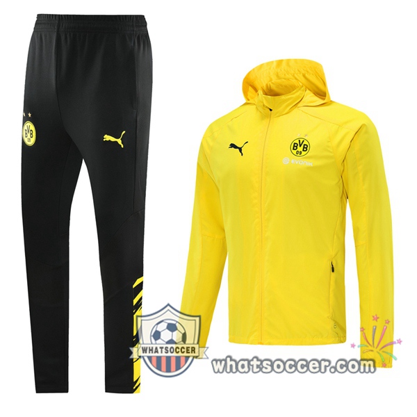 Dortmund BVB Yellow Windbreaker Hoodie 2020-2021