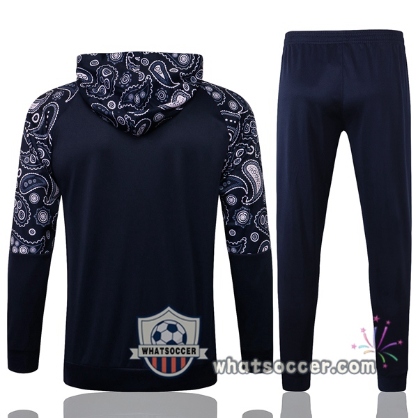 Manchester City Blue Royal Windbreaker Hoodie 2020-2021