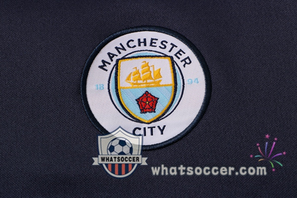 Manchester City Blue Royal Windbreaker Hoodie 2020-2021