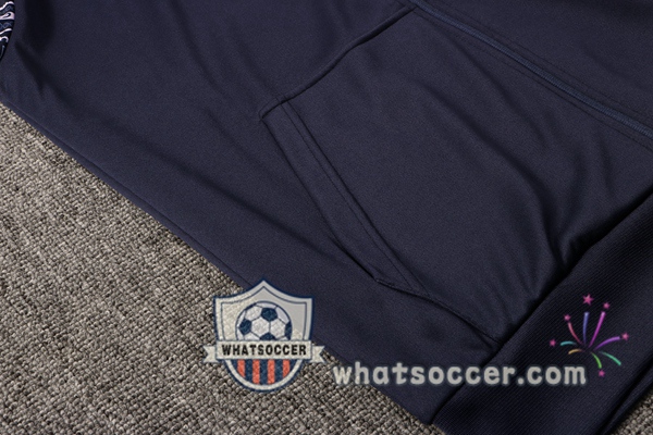 Manchester City Blue Royal Windbreaker Hoodie 2020-2021