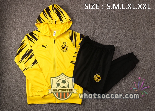 Dortmund BVB Yellow Windbreaker Hoodie 2020-2021