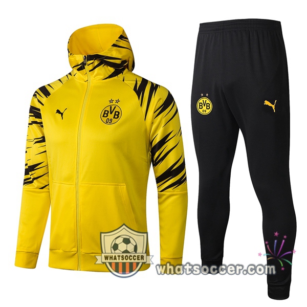 Dortmund BVB Yellow Windbreaker Hoodie 2020-2021
