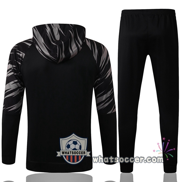 Dortmund BVB Black Windbreaker Hoodie 2020-2021