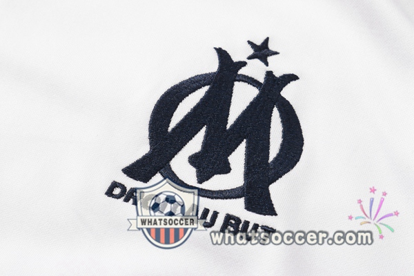 Marseille OM White Blue Windbreaker Hoodie 2020-2021