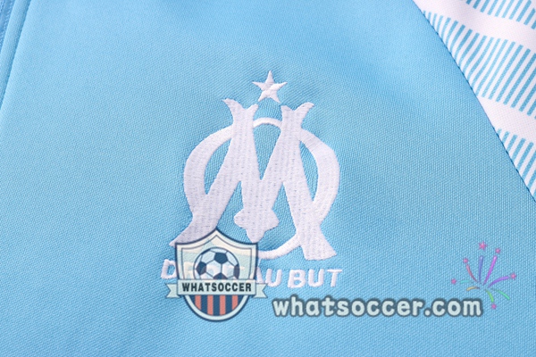 Marseille OM Blue Windbreaker Hoodie 2020-2021