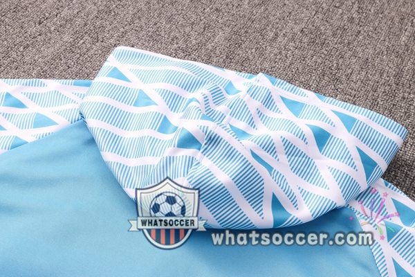 Marseille OM Blue Windbreaker Hoodie 2020-2021