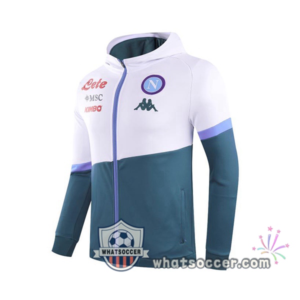 SSC Napoli White Green Hooded Sweater 2020-2021