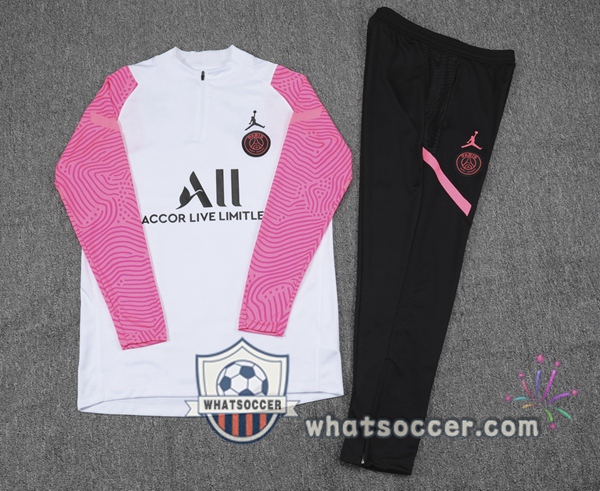 Paris PSG White Rose Tracksuit 2020-2021