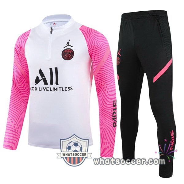 Paris PSG White Rose Tracksuit 2020-2021