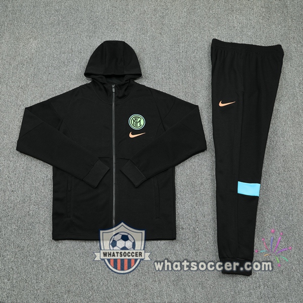 Inter Milan Black Hooded Jacket 2020-2021