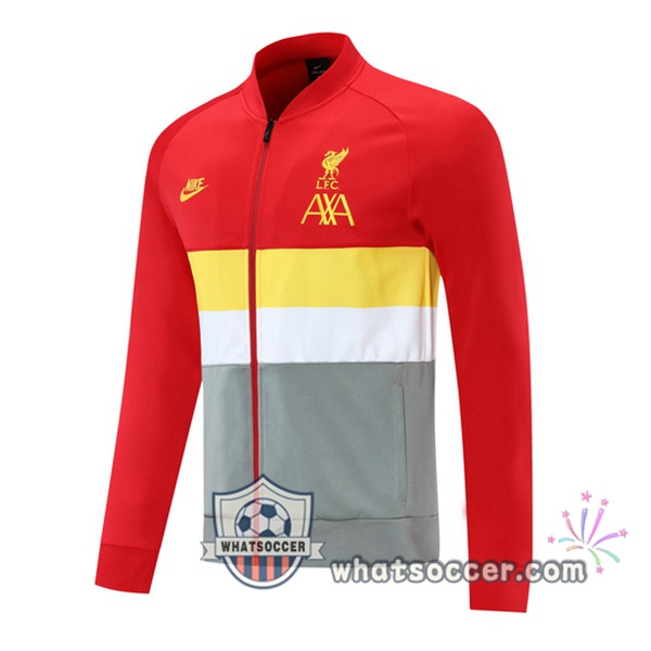 FC Liverpool Red Gray Soccer Jacket 2020-2021