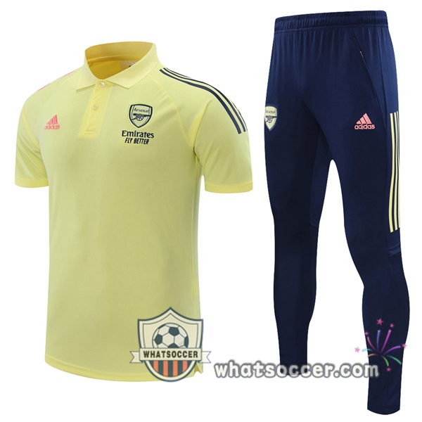 Training Polo Arsenal + Pants Yellow 2021-2022
