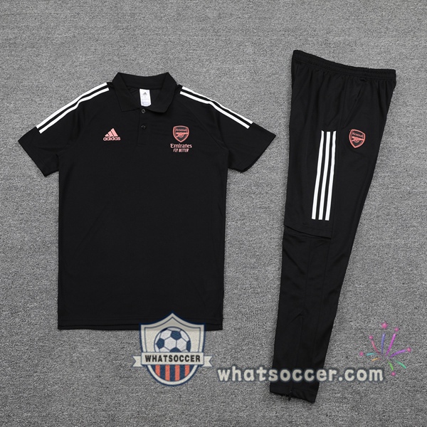 Training Polo Arsenal + Pants Black 2021-2022