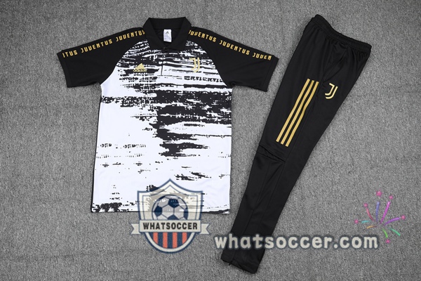 Training Polo Juventus + Pants White Black 2021-2022
