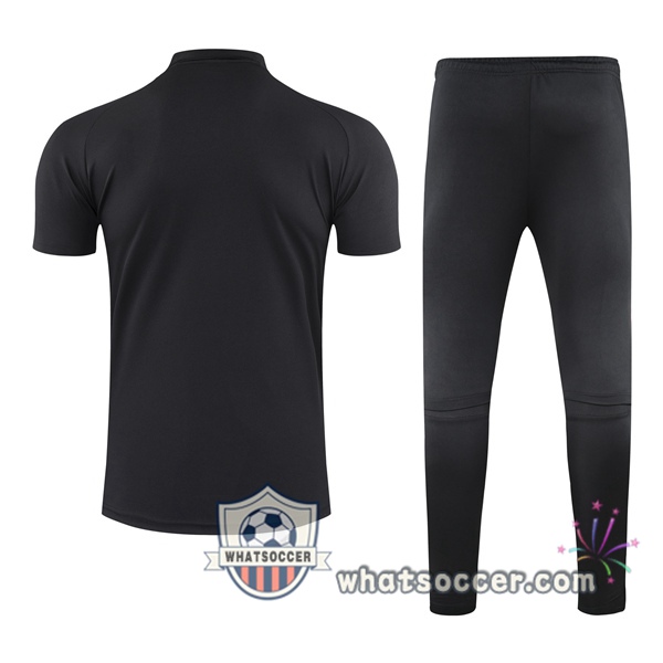Training Polo Juventus + Pants Black 2021-2022