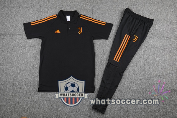 Training Polo Juventus + Pants Black 2021-2022