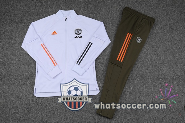 Manchester United White Training Jacket 2021-2022