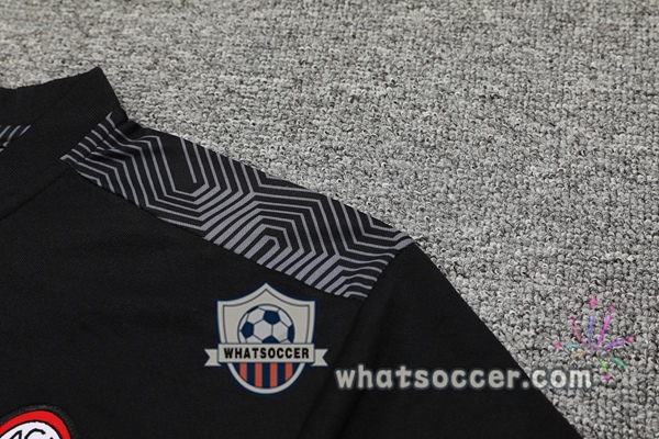 Training Polo AC Milan + Pants Black 2021-2022