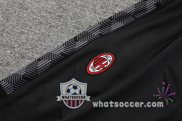 Training Polo AC Milan + Pants Black 2021-2022