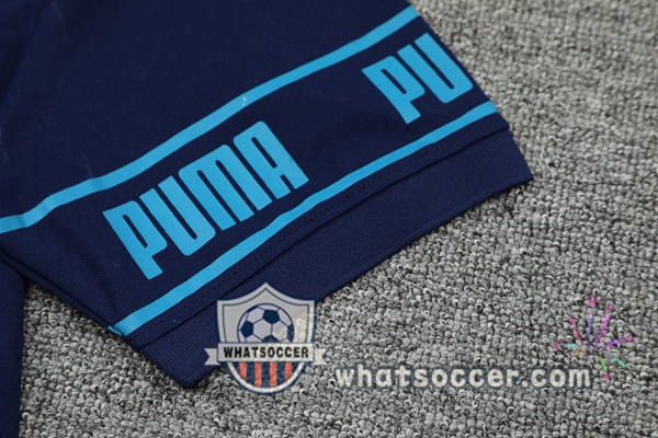 Training Polo Marseille OM + Pants Blue Royal 2021-2022