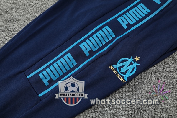 Training Polo Marseille OM + Pants Blue Royal 2021-2022