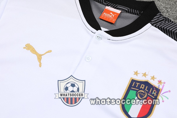 Training Polo Italy + Pants White 2021-2022