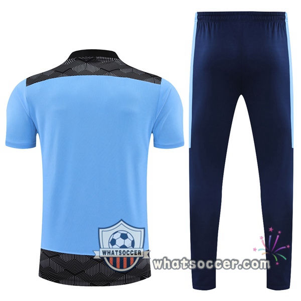Training Polo Manchester City + Pants Blue 2021-2022
