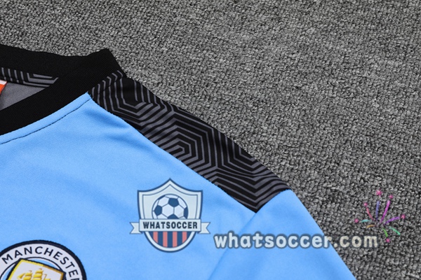 Training Polo Manchester City + Pants Blue 2021-2022