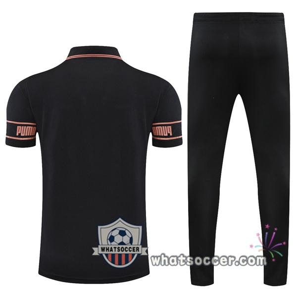 Training Polo Manchester City + Pants Black 2021-2022