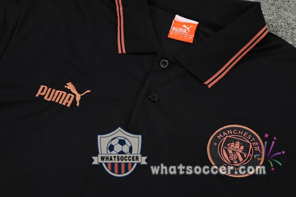 Training Polo Manchester City + Pants Black 2021-2022