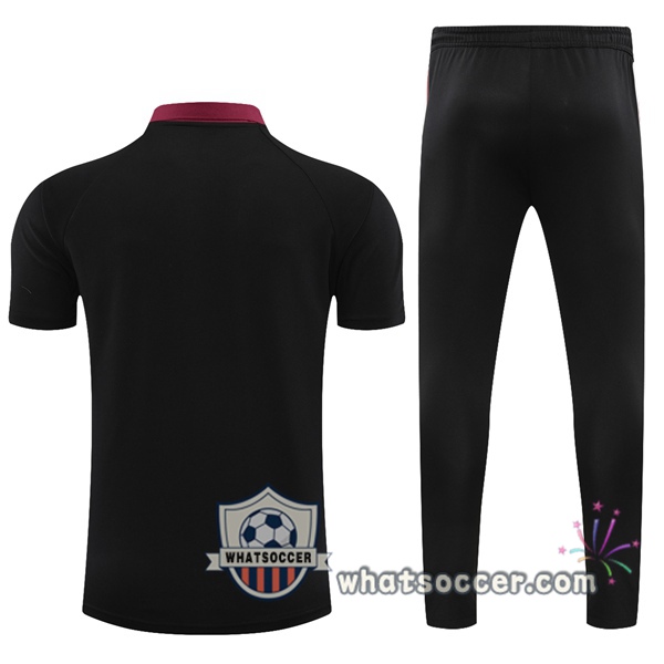 Training Polo JORDAN Paris PSG + Pants Black 2021-2022