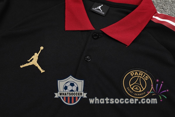Training Polo JORDAN Paris PSG + Pants Black 2021-2022