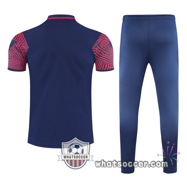 Training Polo Paris PSG + Pants Blue Royal 2021-2022