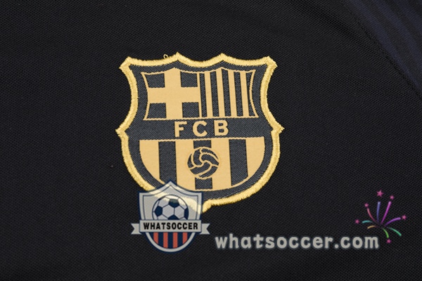 Training Polo FC Barcelona + Pants Black 2021-2022