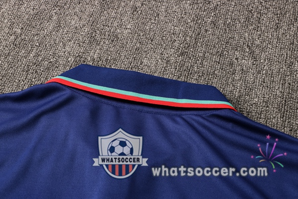 Training Polo FC Barcelona + Pants Blue 2021-2022