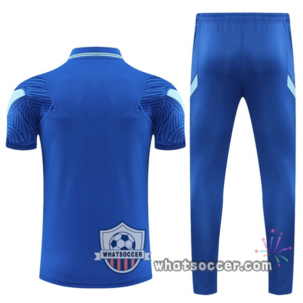 Training Polo FC Chelsea + Pants Blue 2021-2022